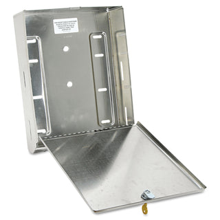 Bobrick Surface-Mounted Paper Towel Dispenser, 10 3/4 x 4 x 14, Stainless Steel (B262)