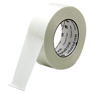Universal® 350# Premium Filament Tape, 3" Core, 48 mm x 54.8 m, Clear (UNV31648)