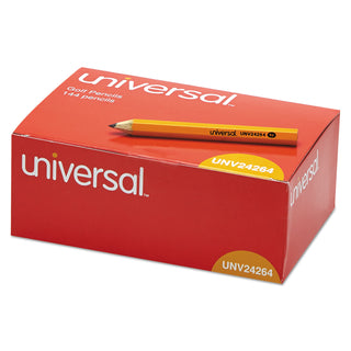 Universal® Golf and Pew Pencil, HB (#2), Black Lead, Yellow Barrel, 144/Box (UNV24264)