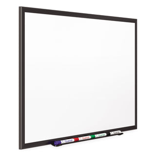 Quartet® Classic Porcelain Magnetic Whiteboard, 96 x 48, Black Aluminum Frame (QRT2548B)