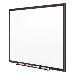 Quartet® Classic Porcelain Magnetic Whiteboard, 48 x 36, Black Aluminum Frame (QRT2544B)