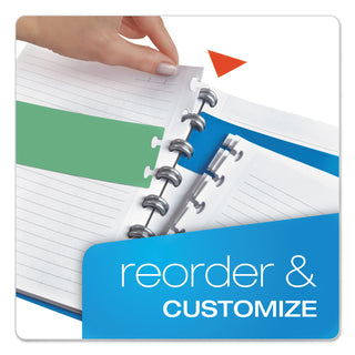 Ampad® Versa Crossover Notebook, 3 Subject, Wide/Legal Rule, Navy Cover, 11 x 8.5, 60 Sheets (ESS25634)