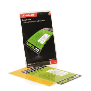 GBC® UltraClear Thermal Laminating Pouches, 3 mil, 9" x 14.5", Gloss Clear, 25/Pack (GBC3200578)