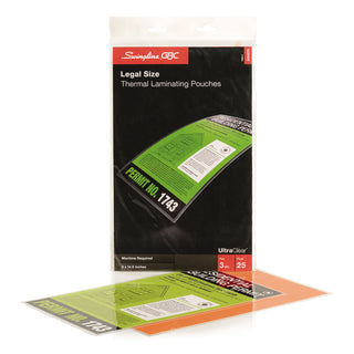 GBC® UltraClear Thermal Laminating Pouches, 3 mil, 9" x 14.5", Gloss Clear, 25/Pack (GBC3200578)
