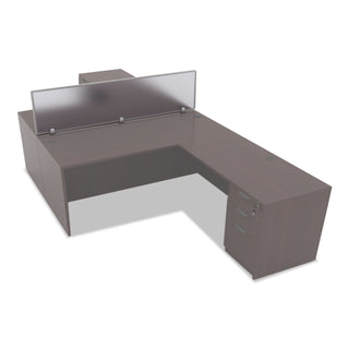 Alera® Polycarbonate Privacy Panel, 65w x 0.50d x 18h, Silver/Clear (ALEPP6518)