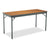 Barricks Special Size Folding Table, Rectangular, 60w x 24d x 30h, Walnut/Black (BRKCL2460WA)