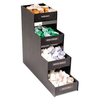 Vertiflex® Commercial Grade Narrow Condiment Organizer, 6w x 19d x 15 7/8h, Black (VRTVFC1916RC)