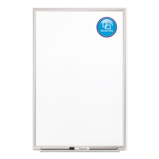 Quartet® Classic Series Porcelain Magnetic Board, 36 x 24, White, Silver Aluminum Frame (QRT2543)