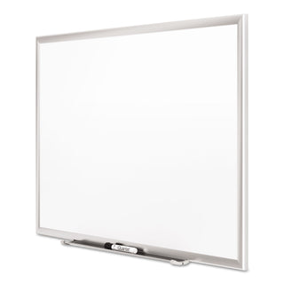 Quartet® Classic Series Porcelain Magnetic Board, 60 x 36, White, Silver Aluminum Frame (QRT2545)