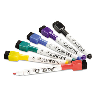 Quartet® Low-Odor ReWritables Dry Erase Mini-Marker Set, Fine Tip, Assorted Colors, 6/Set (QRT51659312) (QRT51659312)
