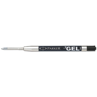 Parker® Refill for Parker Retractable Gel Ink Roller Ball Pens, Medium Point, Black Ink, 2/Pack (PAR1950362)