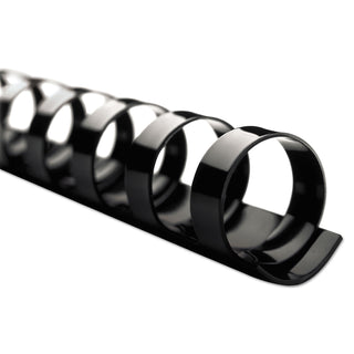 GBC® CombBind Standard Spines, 1 1/2" Diameter, 330 Sheet Capacity, Black, 100/Box (GBC4200010)
