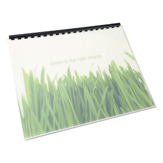 GBC® 100% Recycled Poly Binding Cover, 11 x 8 1/2, Frost, 25/Pack (GBC25817)