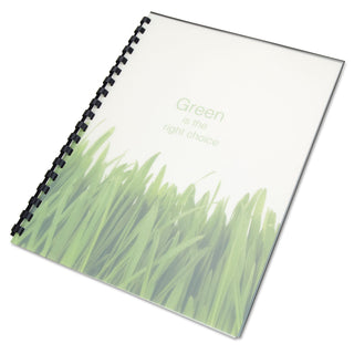 GBC® 100% Recycled Poly Binding Cover, 11 x 8 1/2, Frost, 25/Pack (GBC25817)