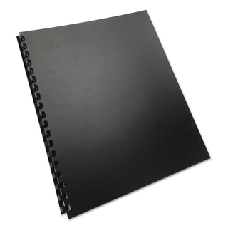 GBC® 100% Recycled Poly Binding Cover, 11 x 8 1/2, Black, 25/Pack (GBC25818)