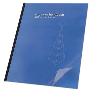 GBC® Clear View Presentation Binding System Cover, 11 1/4 x 8 3/4, Clear, 100/Box (GBC2000036)