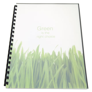GBC® 100% Recycled Poly Binding Cover, 11 x 8 1/2, Frost, 25/Pack (GBC25817)