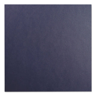 GBC® Leather Look Presentation Covers for Binding Systems, 11.25 x 8.75, Navy, 100 Sets/Box (GBC2000711)