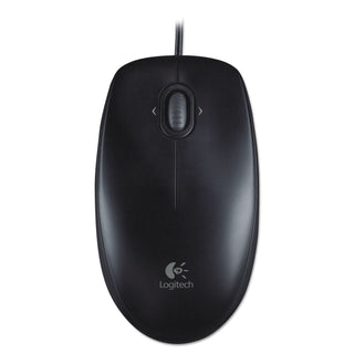 Logitech® M100 Corded Optical Mouse, USB 2.0, Left/Right Hand Use, Black (CR3990)