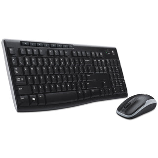 Logitech® Wireless Combo MK270, 2.4 GHz Frequency/33 ft Wireless Range, Black (920004536)