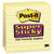 Post-it® Pads in Canary Yellow, Note Ruled, 4" x 4", 90 Sheets/Pad, 6 Pads/Pack (MMM6756SSCY)