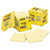 Post-it® Pads in Canary Yellow, Cabinet Pack, Note Ruled, 4" x 4", 90 Sheets/Pad, 12 Pads/Pack (MMM67512SSCP)