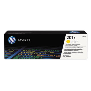 HP 201X, (CF402X) High Yield Yellow Original LaserJet Toner Cartridge (HEWCF402X)
