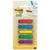 Post-it® Arrow 1/2" Page Flags, Blue/Green/Purple/Red/Yellow, 20/Color, 100/Pack (MMM684ARR1)
