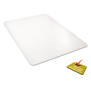 deflecto® Polycarbonate All Day Use Chair Mat - All Carpet Types, 36 x 48, Rectangular, Clear (DEFCM11142PC)