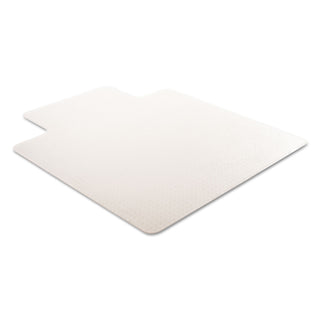 deflecto® RollaMat Frequent Use Chair Mat, Med Pile Carpet, Flat, 45 x 53, Wide Lipped, Clear (DEFCM15233)