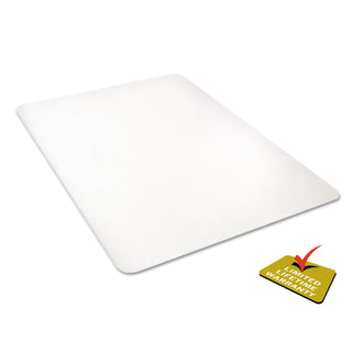 deflecto® Polycarbonate All Day Use Chair Mat for Hard Floors, 36 x 48, Rectangular, Clear (DEFCM21142PC)
