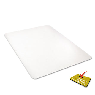 deflecto® Polycarbonate All Day Use Chair Mat - Hard Floors, 45 x 53, Rectangle, Clear (DEFCM21242PC)