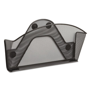 Safco® Onyx Magnetic Mesh Panel Accessories, Single File Pocket, Black (SAF4176BL)