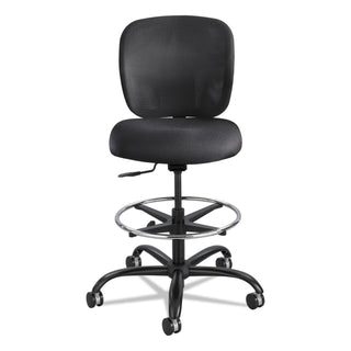 Safco® Vue Heavy-Duty Extended-Height Stool, 32.5" Seat Height, Supports up to 350 lbs., Black Seat/Black Back, Black Base (SAF3394BL)