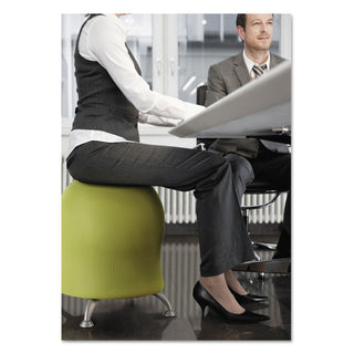 Safco® Zenergy Ball Chair, Grass Seat/Grass Back, Silver Base (SAF4750GS)