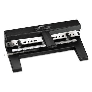Swingline® 40-Sheet Heavy-Duty Two-to-Seven-Hole Adjustable Punch, 9/32" Holes, Black (SWI74440)