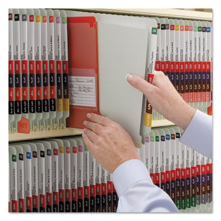 Smead™ End Tab Pressboard Classification Folders with SafeSHIELD Coated Fasteners, 1 Divider, Letter Size, Gray-Green, 10/Box (SMD26800)