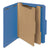 Smead™ 100% Recycled Pressboard Classification Folders, 2 Dividers, Letter Size, Dark Blue, 10/Box (SMD14062)