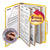 Smead™ Eight-Section Pressboard Top Tab Classification Folders with SafeSHIELD Fasteners, 3 Dividers, Letter Size, Yellow, 10/Box (SMD14098)