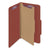 Smead™ Pressboard Classification Folders with SafeSHIELD Coated Fasteners, 2/5 Cut, 1 Divider, Legal Size, Red, 10/Box (SMD18775)