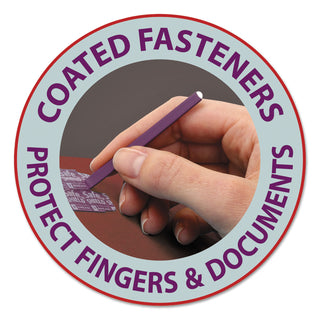 Smead™ Pressboard Classification Folders with SafeSHIELD Coated Fasteners, 2/5 Cut, 2 Dividers, Legal Size, Red, 10/Box (SMD19075)