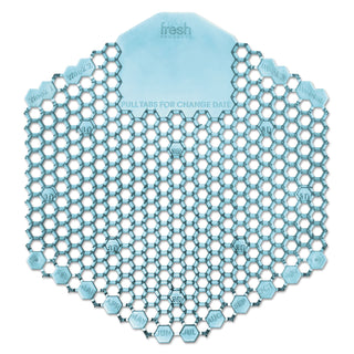 Fresh Products Wave 3D Urinal Deodorizer Screen, Blue, Ocean Mist Fragrance, 10 Screens/Box (FRS3WDS60OMIBX)