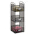 Safco® Onyx Breakroom Organizers, 3 Compartments, 6 x 6 x 18, Steel Mesh, Black (SAF3290BL)