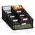 Safco® Onyx Breakroom Organizers, 7 Compartments, 16 x8 1/2x5 1/4, Steel Mesh, Black (SAF3291BL)