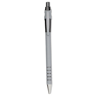 Papermate® FlexGrip Ultra Retractable Ballpoint Pen, 0.8mm, Black Ink, Gray/Black Barrel, Dozen (PAP95801)