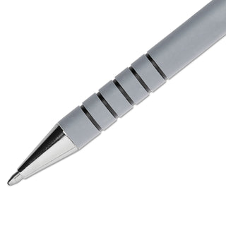 Papermate® FlexGrip Ultra Stick Ballpoint Pen, Medium 1mm, Black Ink, Gray Barrel, Dozen (PAP96301)