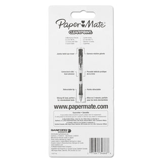 Papermate® Clear Point Mechanical Pencil, 0.5 mm, HB (#2.5), Black Lead, Randomly Assorted Barrel Colors, 2/Pack (PAP34666PP)