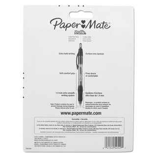Papermate® Profile Retractable Ballpoint Pen, 1.4mm, Assorted Ink/Barrel, 8/Set (PAP1960662)