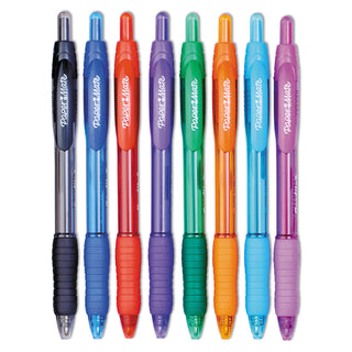 Papermate® Profile Retractable Ballpoint Pen, 1.4mm, Assorted Ink/Barrel, 8/Set (PAP1960662)
