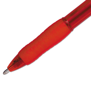 Papermate® Profile Retractable Ballpoint Pen, Bold 1.4mm, Red Ink/Barrel, Dozen (PAP89467)